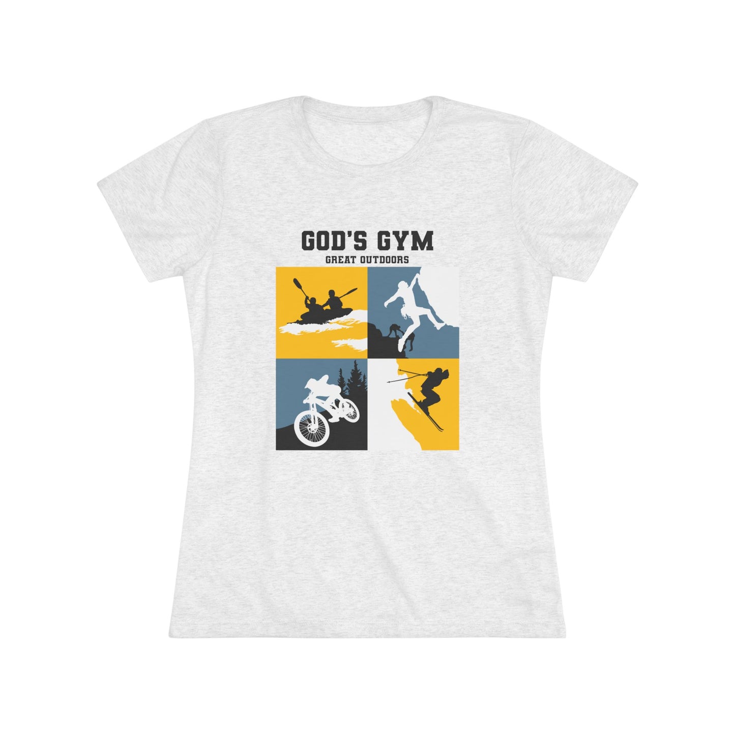 Women's Triblend Tee - God's Gym Graphic T-Shirt
