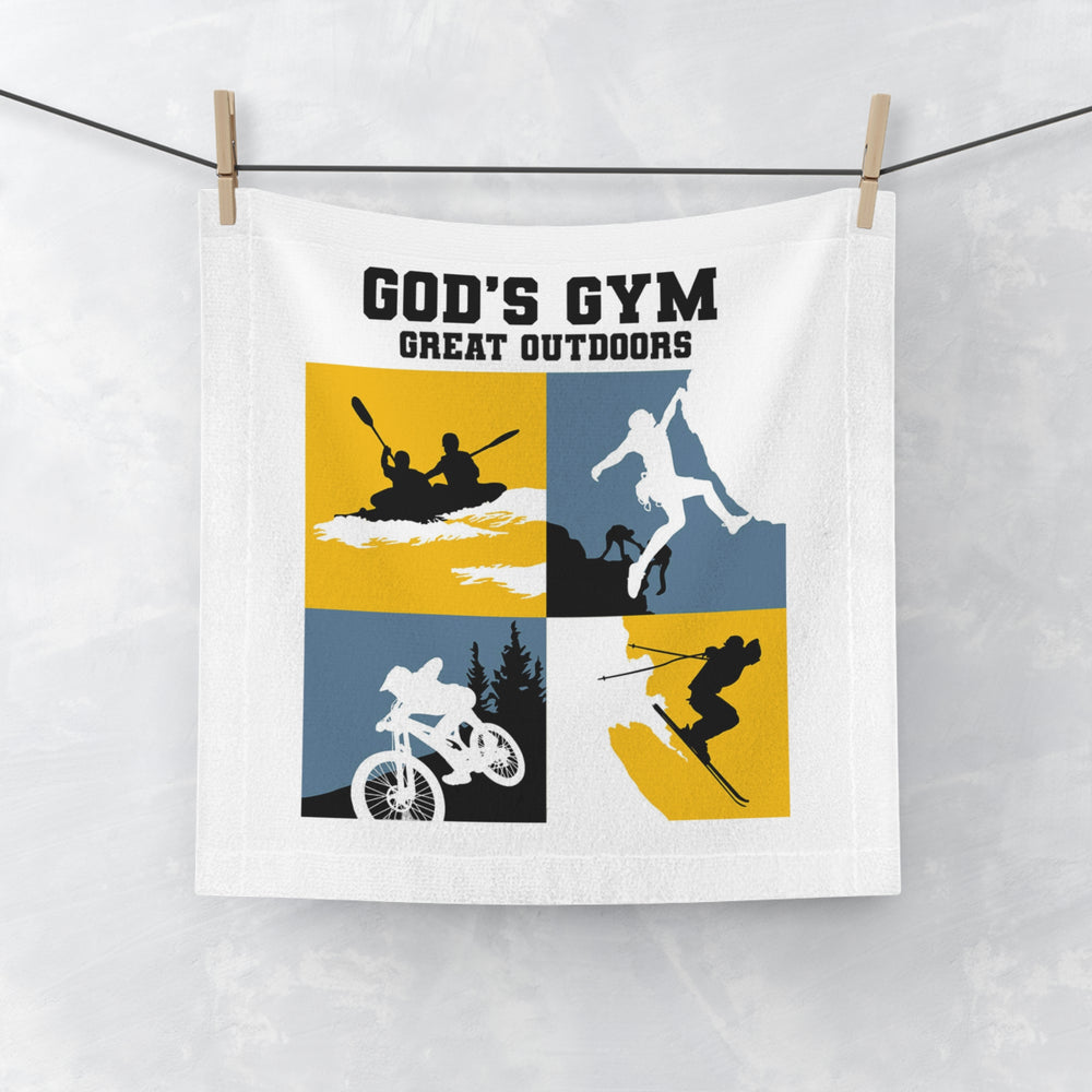 
                      
                        God's Gym Face Towel
                      
                    