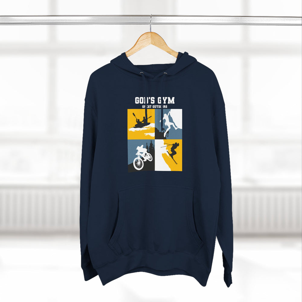 
                      
                        God's Gym Three-Panel Fleece Hoodie
                      
                    