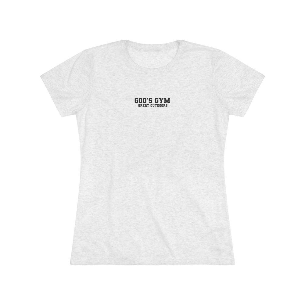 
                      
                        Women's Triblend Tee - Small God's Gym Graphic
                      
                    