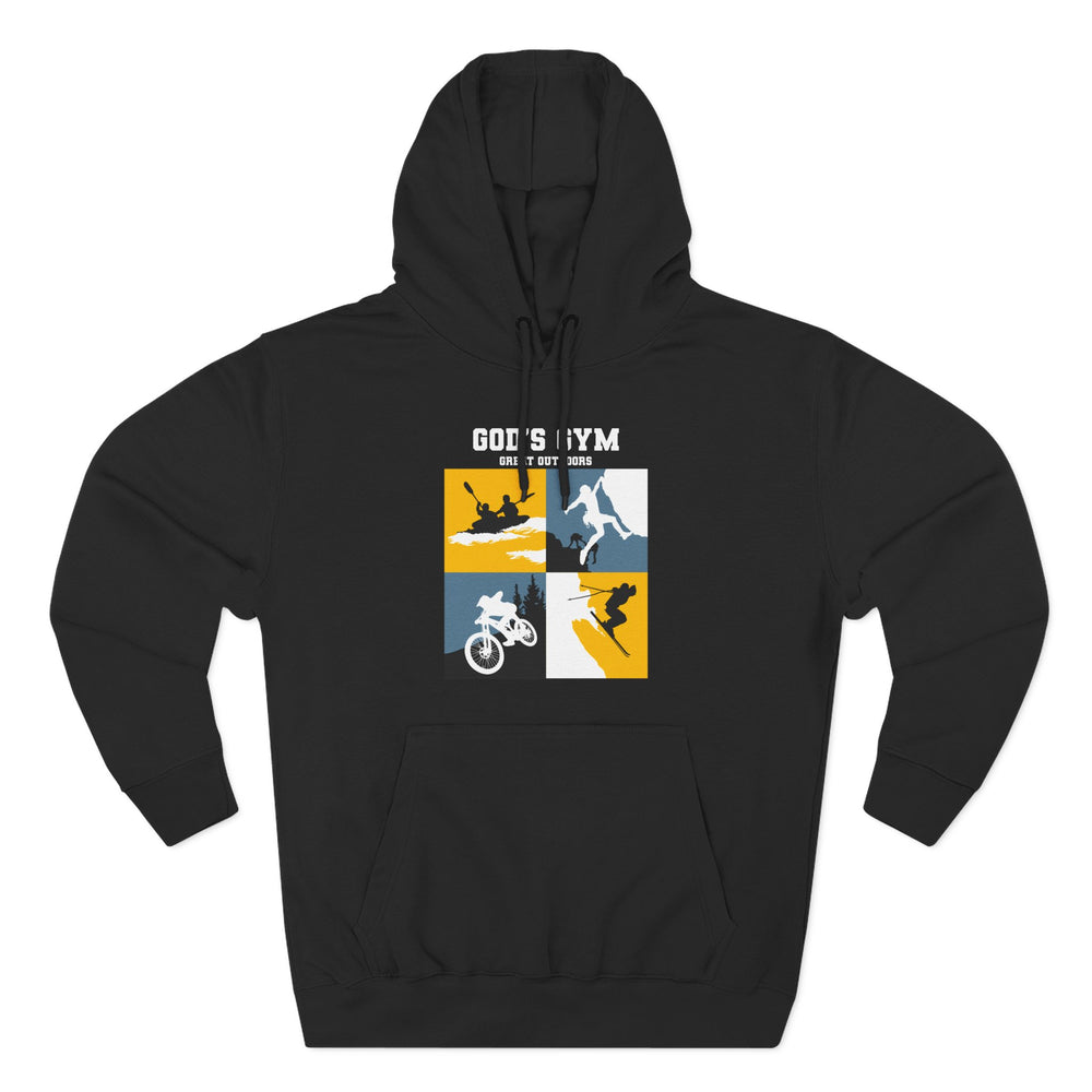 
                      
                        God's Gym Three-Panel Fleece Hoodie
                      
                    