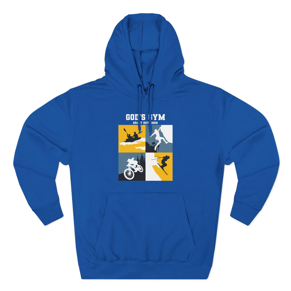 
                      
                        God's Gym Three-Panel Fleece Hoodie
                      
                    