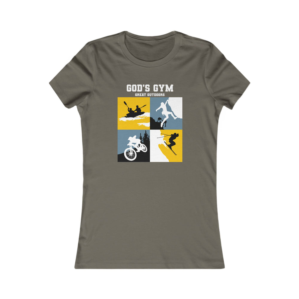 
                      
                        God's Gym Women's Outdoor Adventure Tee
                      
                    