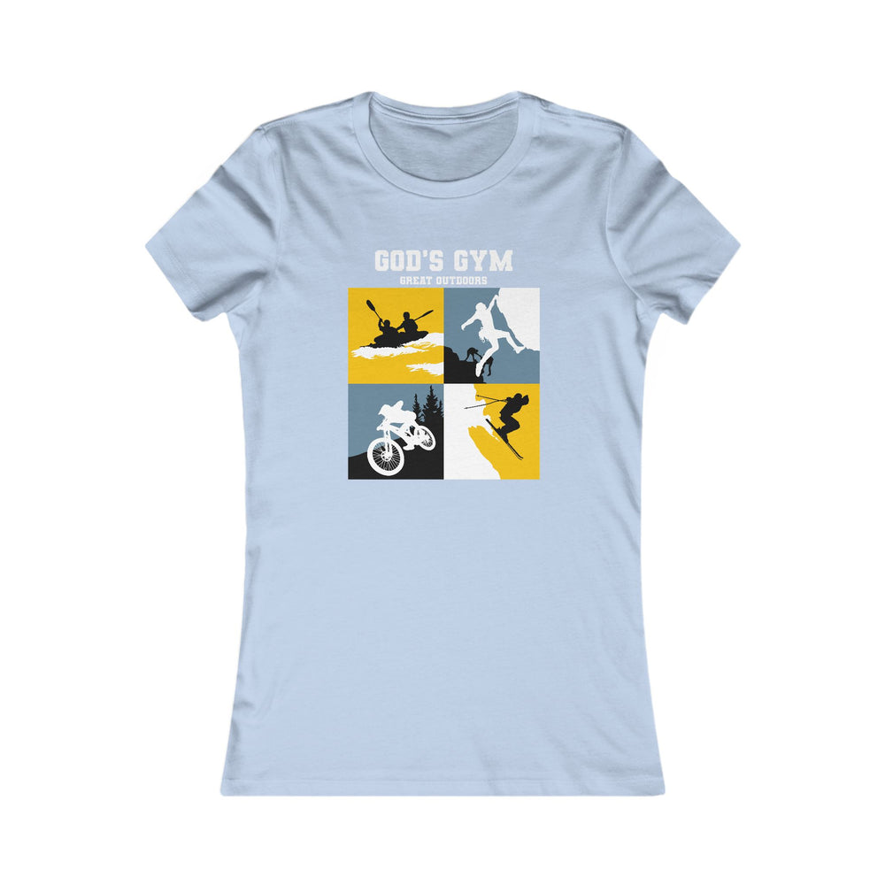 
                      
                        God's Gym Women's Outdoor Adventure Tee
                      
                    