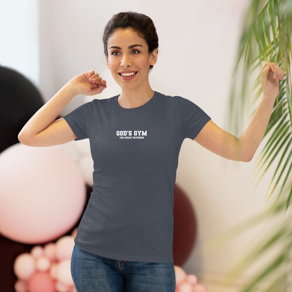
                      
                        Women's Triblend Tee - Small God's Gym Graphic
                      
                    