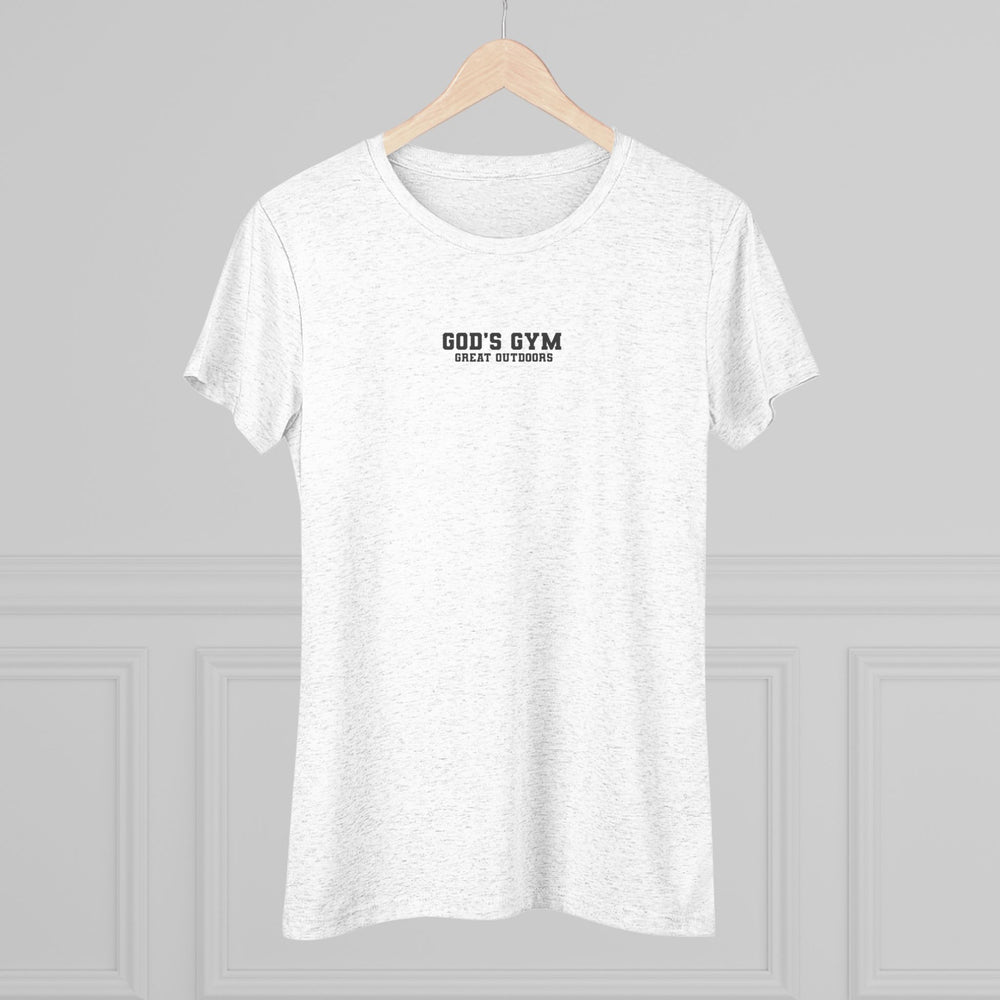 
                      
                        Women's Triblend Tee - Small God's Gym Graphic
                      
                    
