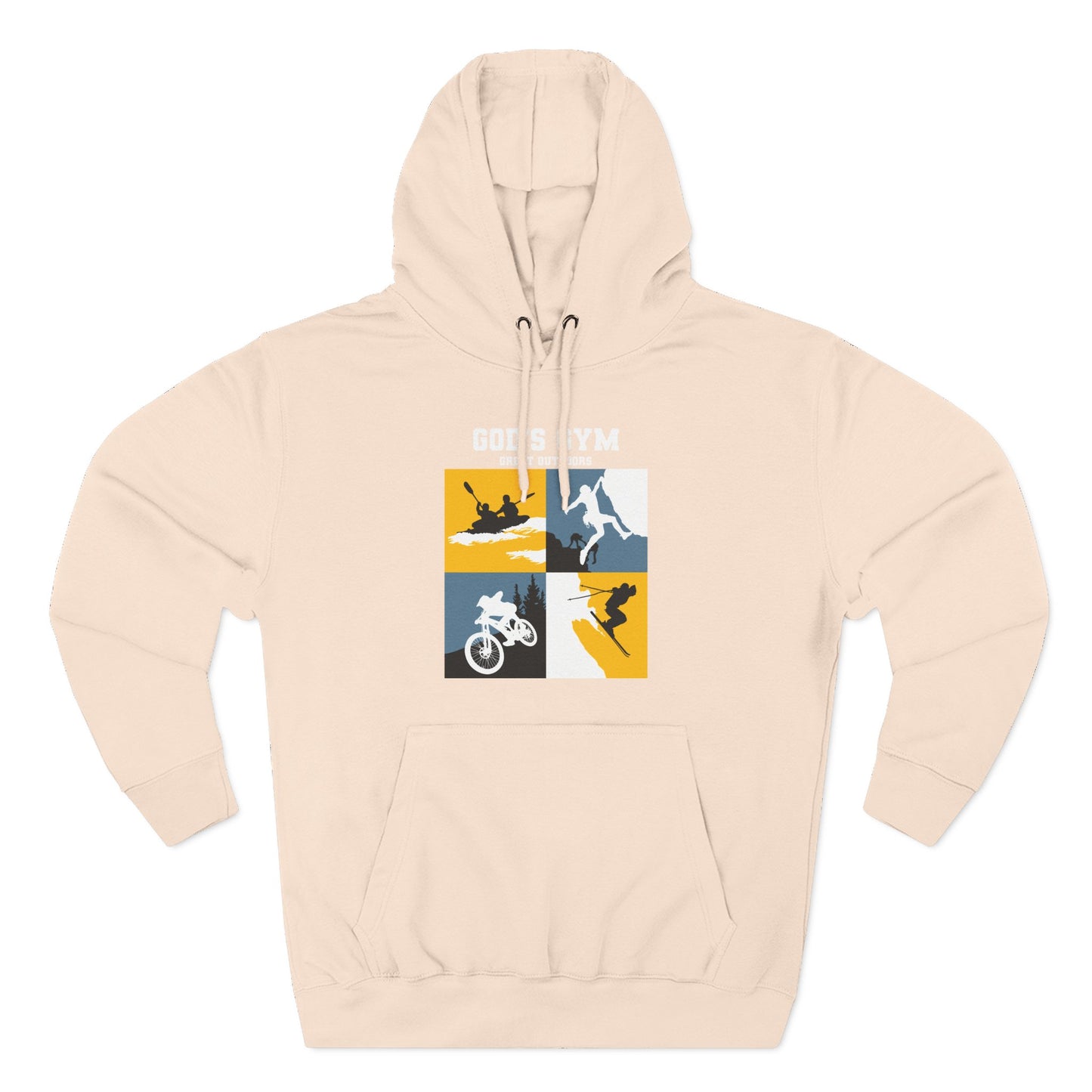 God's Gym Three-Panel Fleece Hoodie