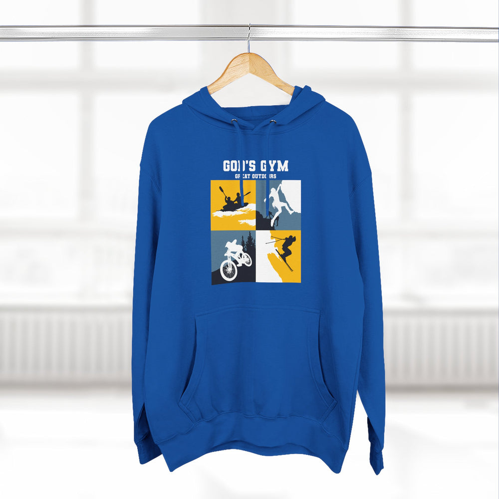
                      
                        God's Gym Three-Panel Fleece Hoodie
                      
                    