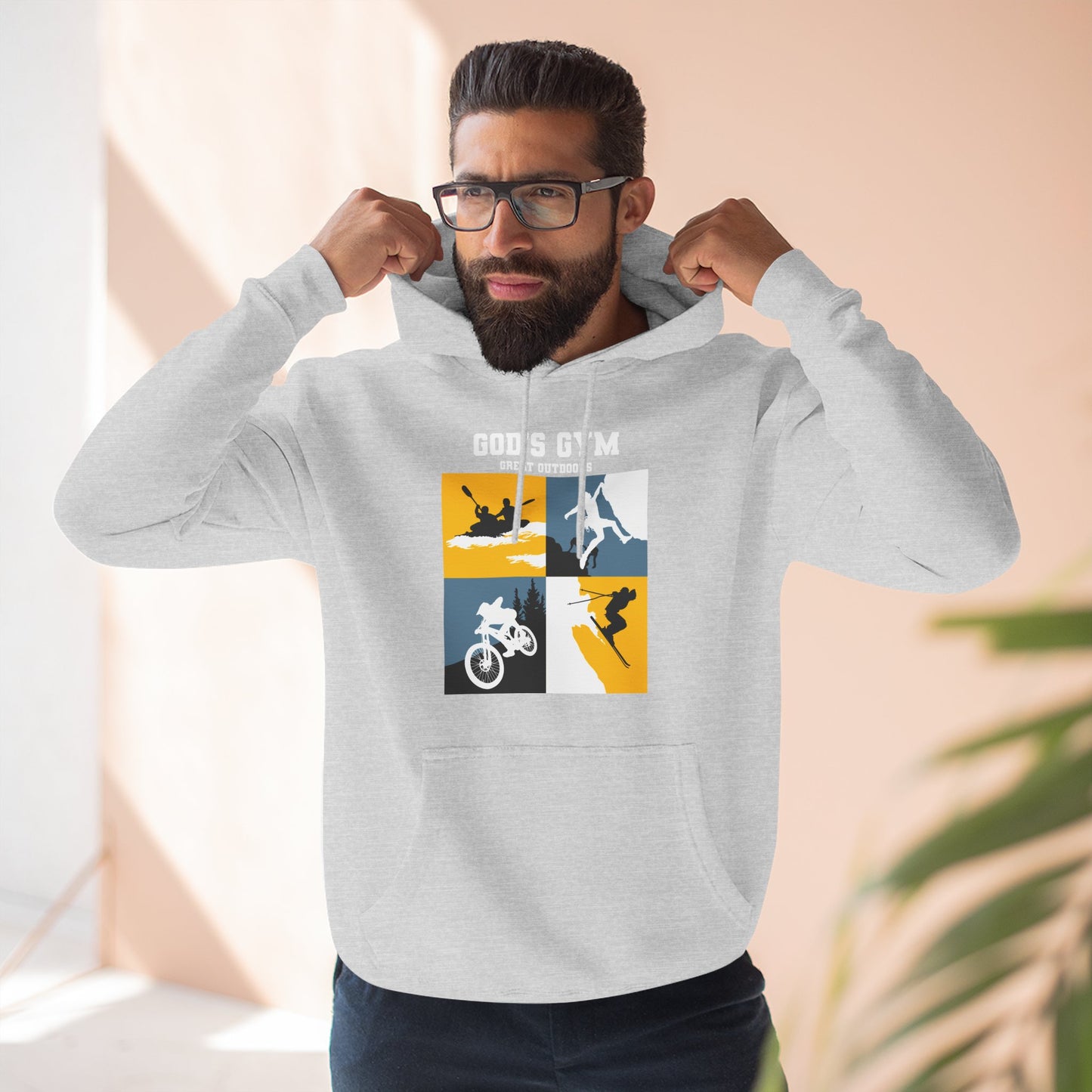God's Gym Three-Panel Fleece Hoodie