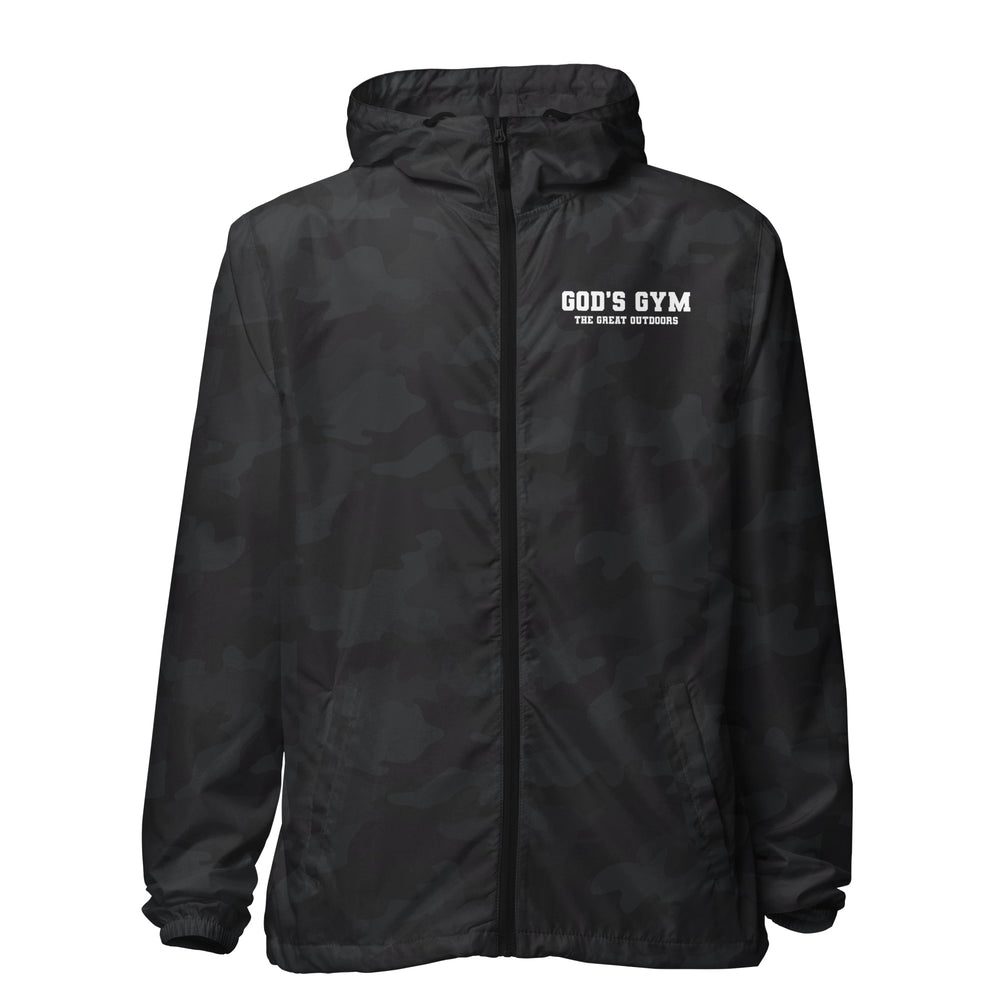 
                      
                        God's Gym Unisex lightweight zip up windbreaker
                      
                    
