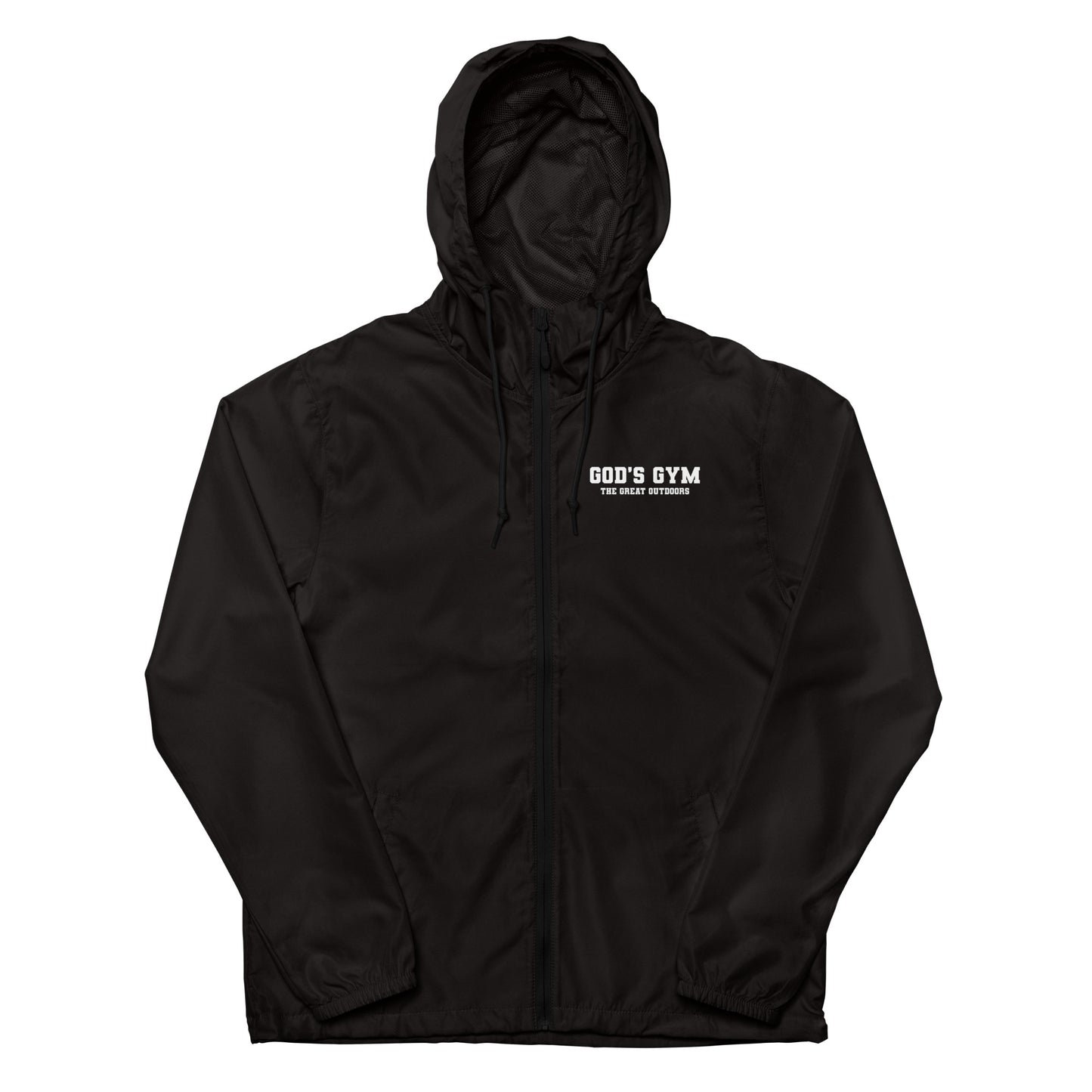 God's Gym Unisex lightweight zip up windbreaker