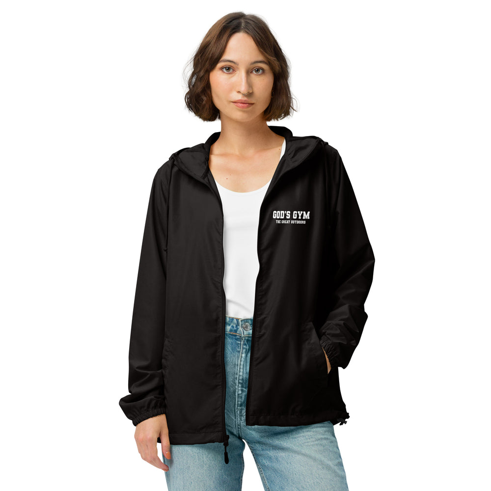 
                      
                        God's Gym Unisex lightweight zip up windbreaker
                      
                    