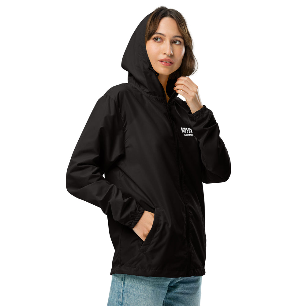 
                      
                        God's Gym Unisex lightweight zip up windbreaker
                      
                    