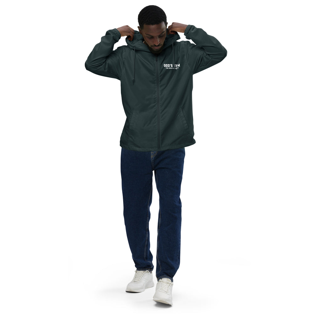 
                      
                        God's Gym Unisex lightweight zip up windbreaker
                      
                    