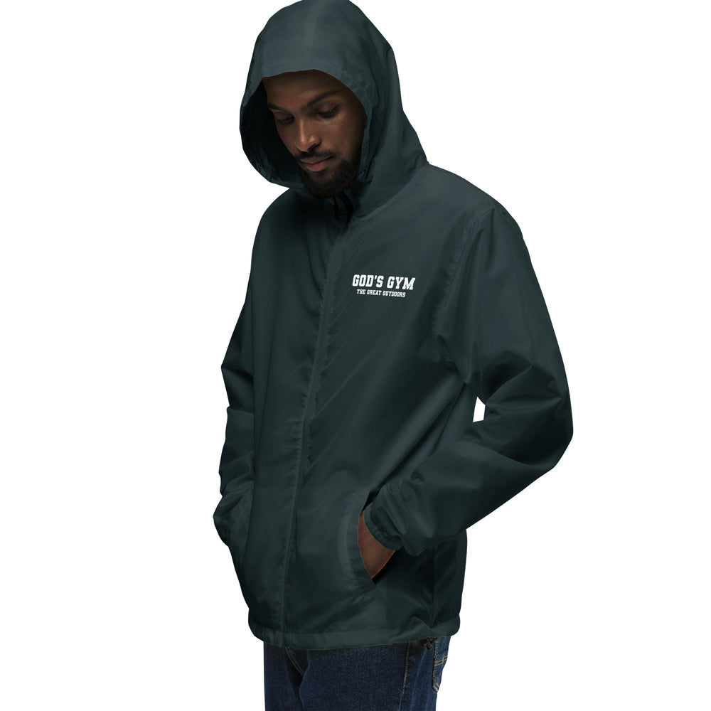 
                      
                        God's Gym Unisex lightweight zip up windbreaker
                      
                    
