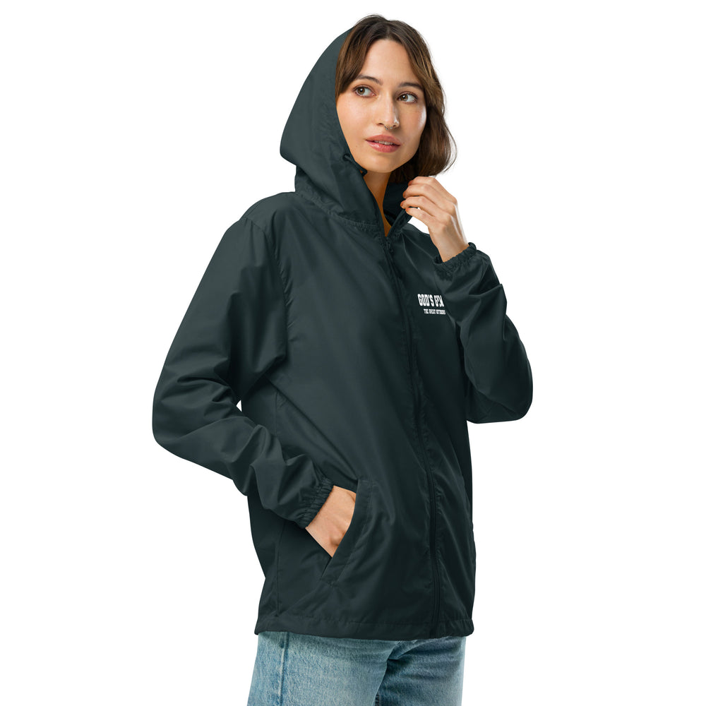 
                      
                        God's Gym Unisex lightweight zip up windbreaker
                      
                    