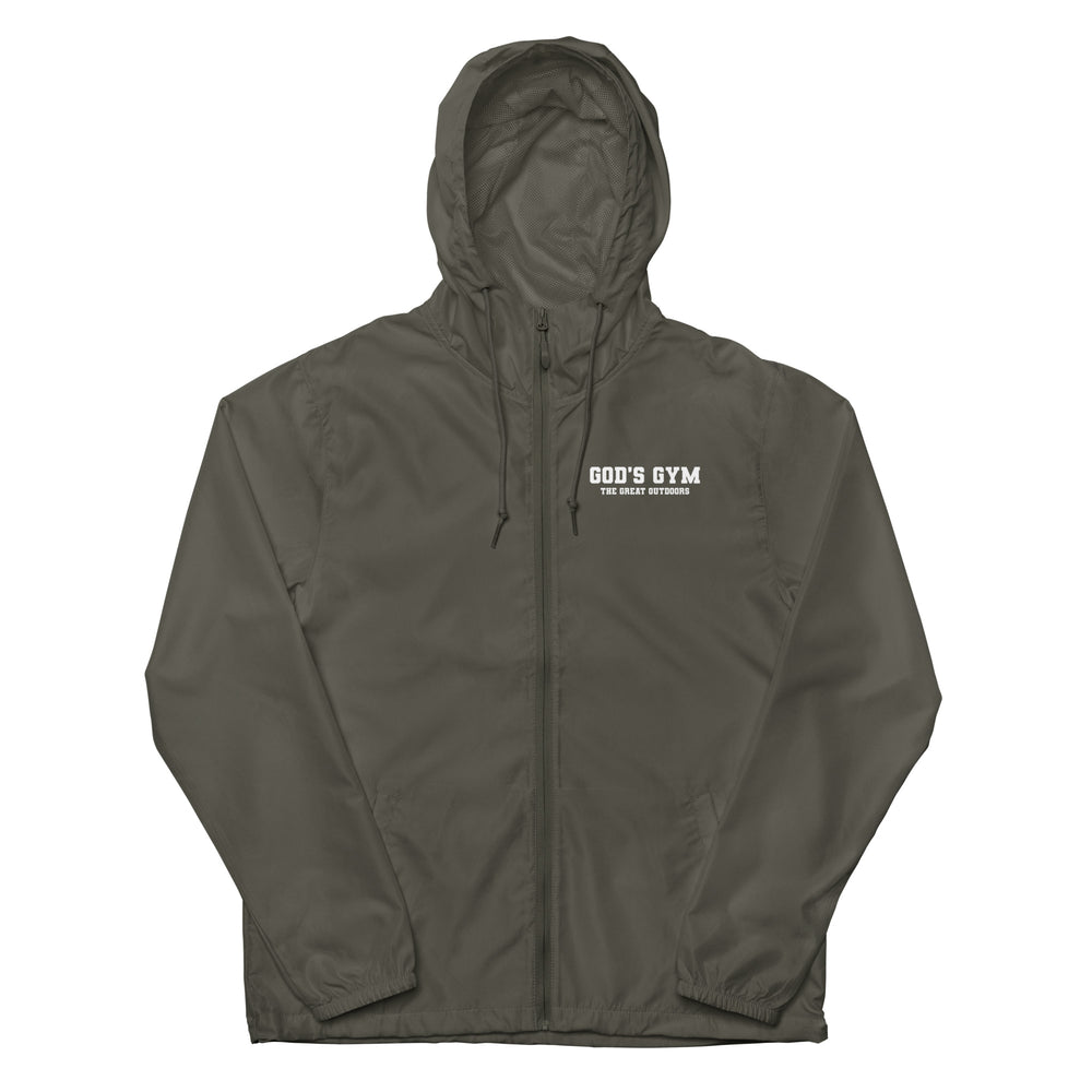 
                      
                        God's Gym Unisex lightweight zip up windbreaker
                      
                    