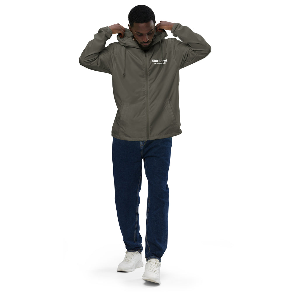 
                      
                        God's Gym Unisex lightweight zip up windbreaker
                      
                    
