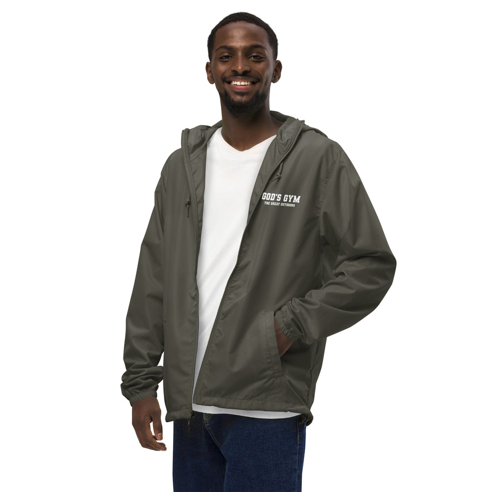 
                      
                        God's Gym Unisex lightweight zip up windbreaker
                      
                    
