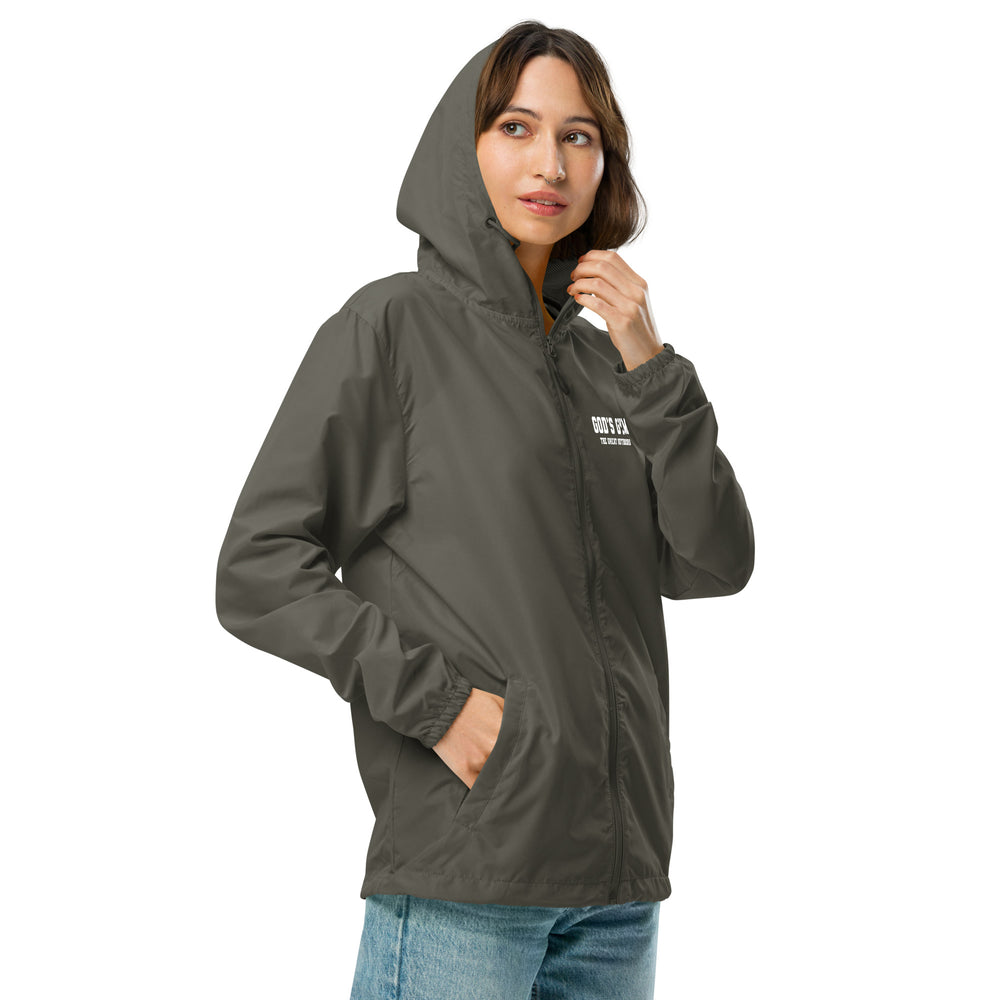 
                      
                        God's Gym Unisex lightweight zip up windbreaker
                      
                    