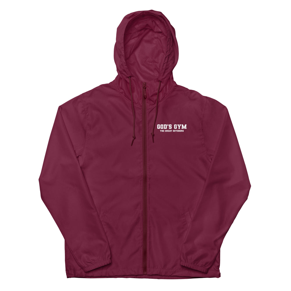 
                      
                        God's Gym Unisex lightweight zip up windbreaker
                      
                    