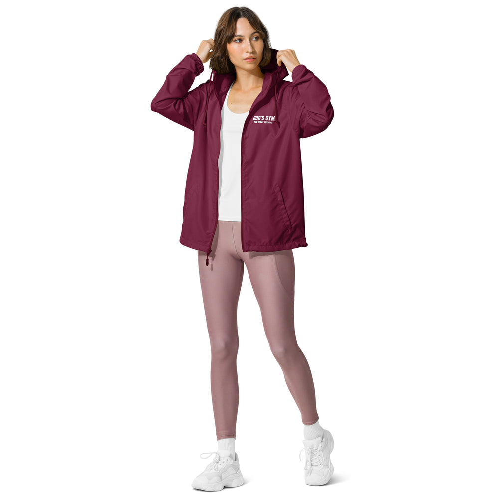 
                      
                        God's Gym Unisex lightweight zip up windbreaker
                      
                    