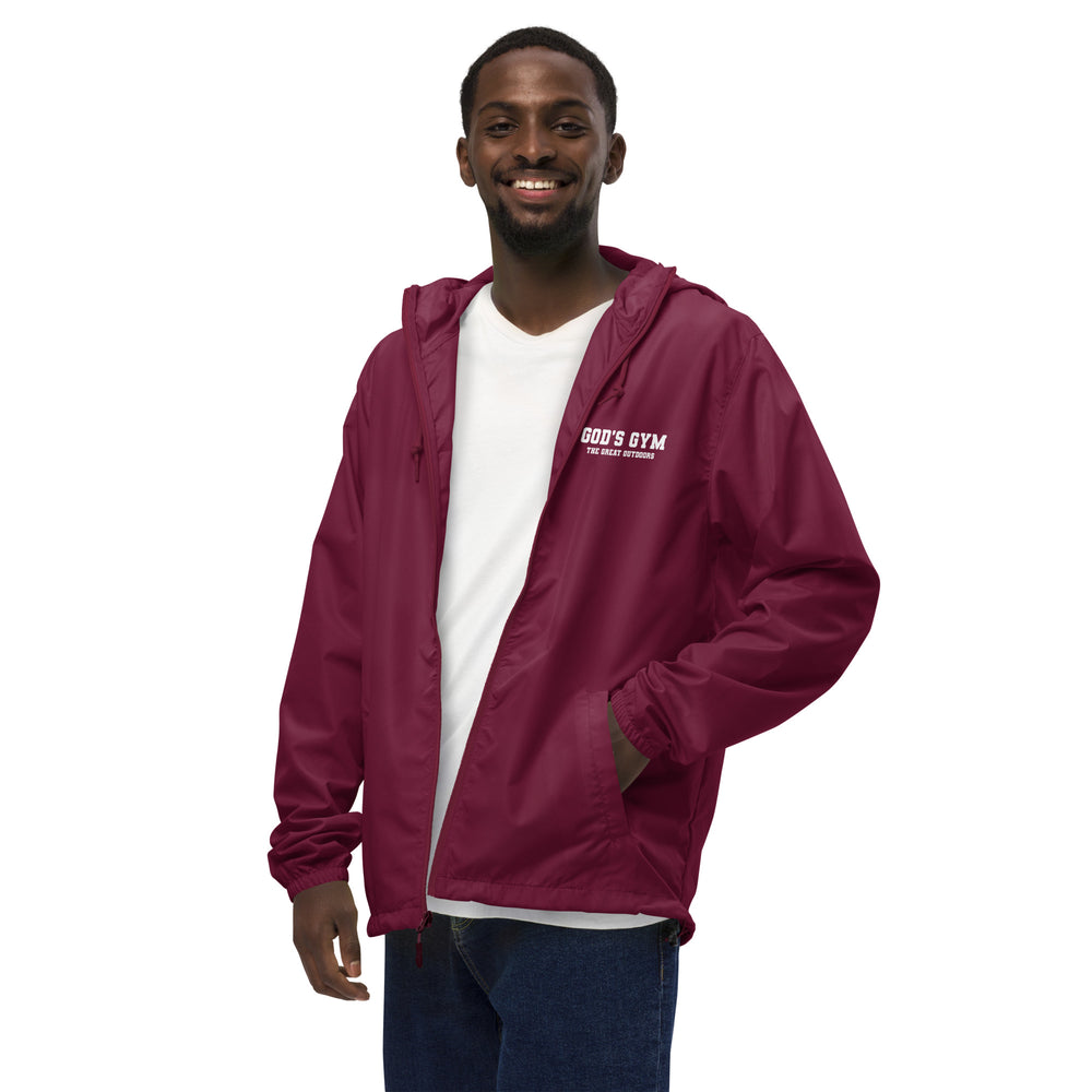
                      
                        God's Gym Unisex lightweight zip up windbreaker
                      
                    