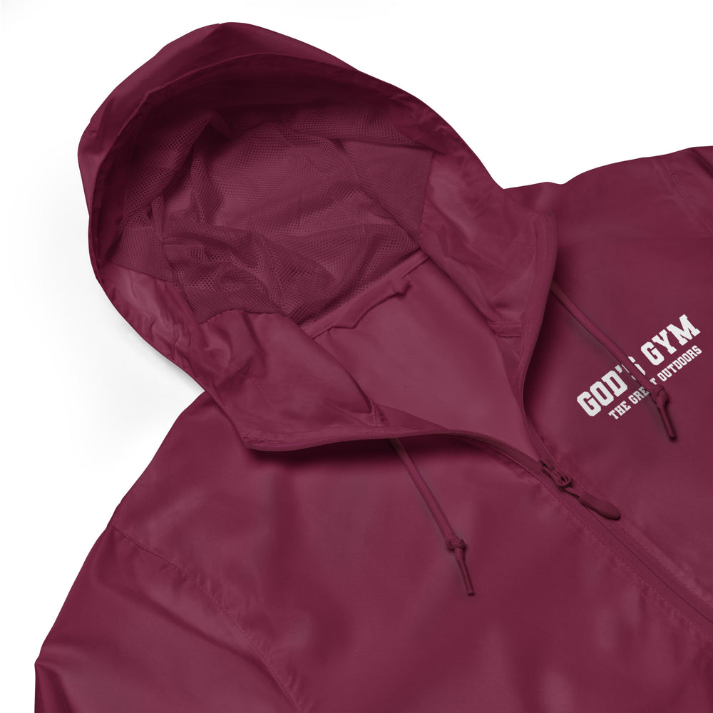 
                      
                        God's Gym Unisex lightweight zip up windbreaker
                      
                    