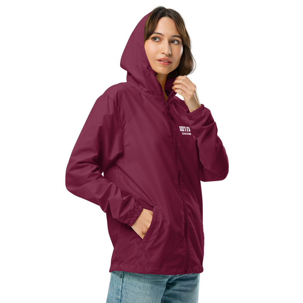 
                      
                        God's Gym Unisex lightweight zip up windbreaker
                      
                    